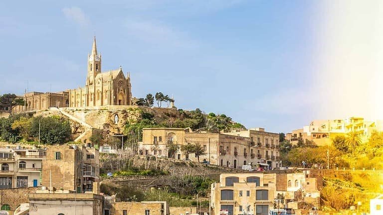View of Mgarr Harbour.