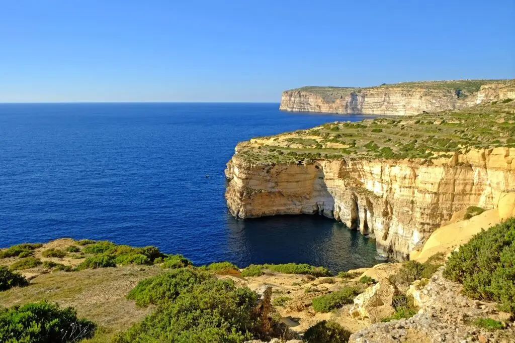 Sannap Cliffs, Gozo.