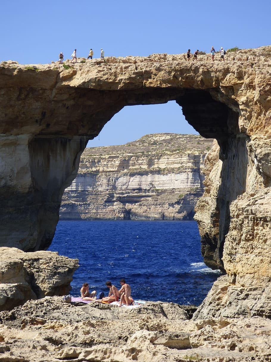Azure Window with people walking on top.