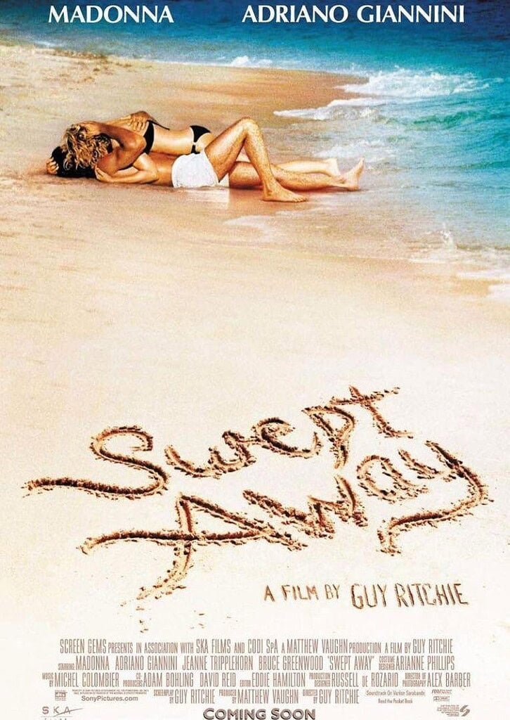 Poster for the Madonna movie, Swept Away.