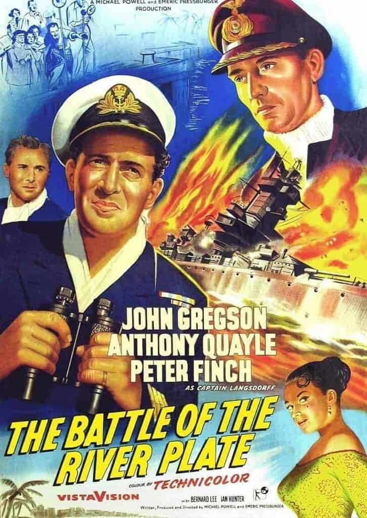 Poster for movie, The Battle of the River Plate.