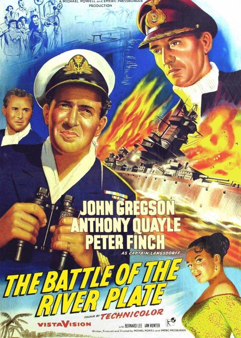 Poster for movie, The Battle of the River Plate.