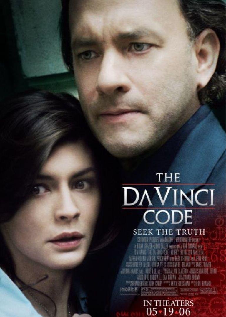 Poster for Tom Hanks movie, The Da Vinci Code.