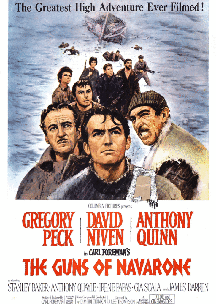 Poster for the movie, The Guns of Navarone.