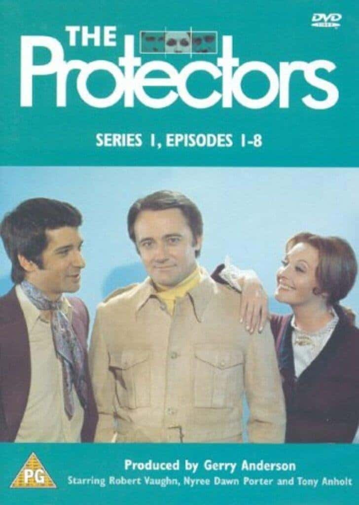 The Protectors DVD series cover featuring prominent actors and episodes, ideal for TV show and entertainment enthusiasts.