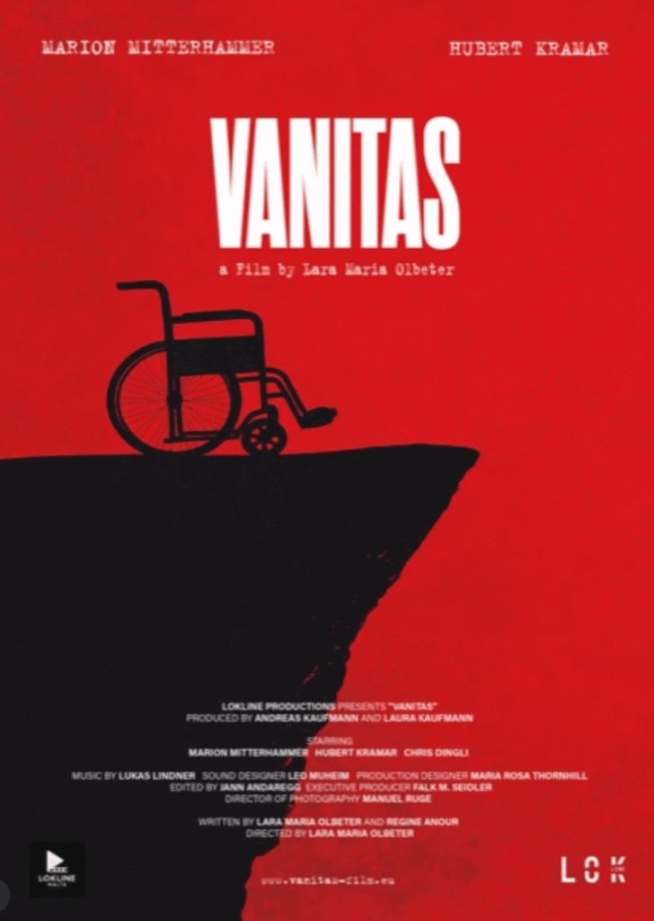 A promotional poster for "Vanitas," emphasizing inclusive filmmaking and accessibility for diverse audiences in Gozo.