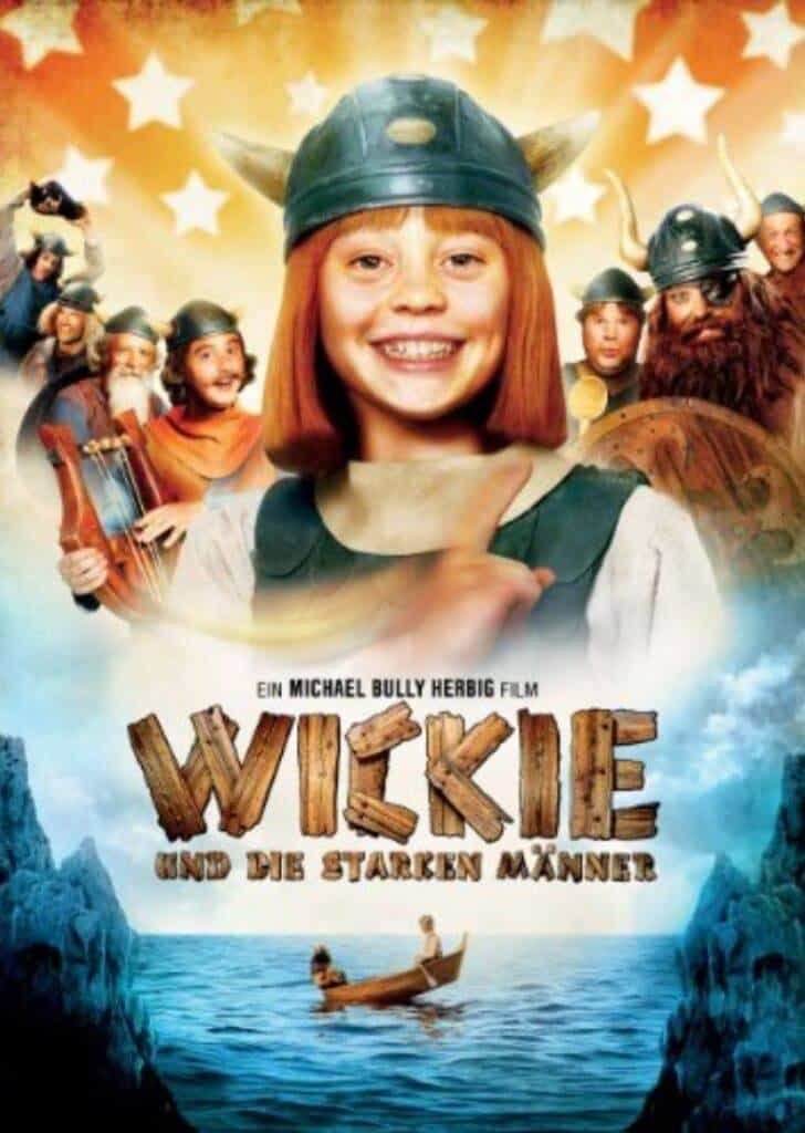 Poster for children's movie, Wickie the Viking. Vikings costume kids, Viking themed children&rsquo;s event, Viking adventure for children, mythical Viking characters, family-friendly Viking entertainment.