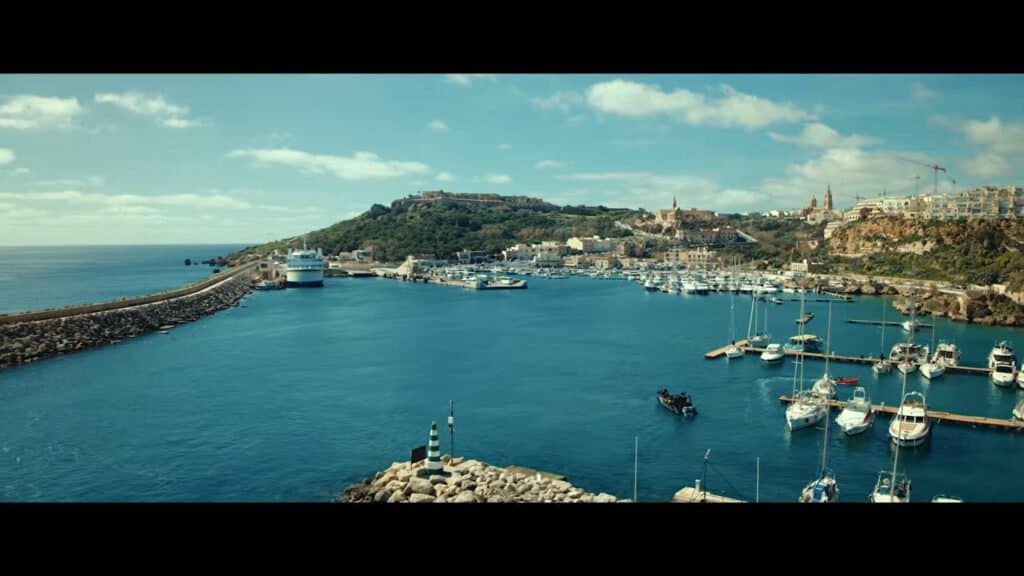 Mġarr Harbour on Gozo in the trailer for The Assassin series 2